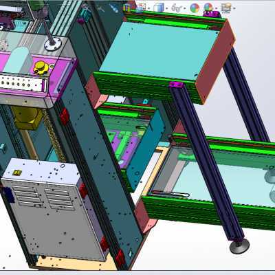 新标准S型下板机SMT贴片机后端输送下板机 3D模型
