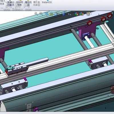 新标准S型下板机SMT贴片机后端输送下板机 3D模型