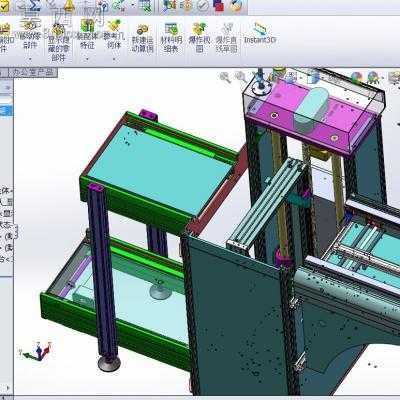 新标准S型下板机SMT贴片机后端输送下板机 3D模型