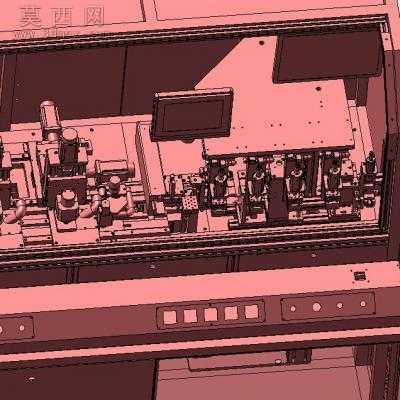 银行卡开槽植芯片机 3D模型