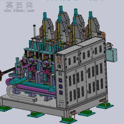 大号锂电池全自动焊接机 3D模型