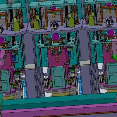 大号锂电池全自动焊接机 3D模型
