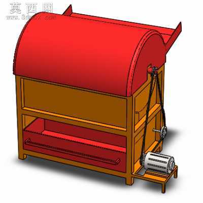 稻谷脱粒机 3D模型