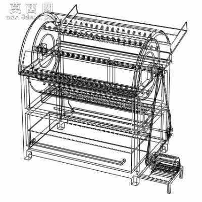 稻谷脱粒机 3D模型
