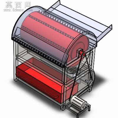 稻谷脱粒机 3D模型