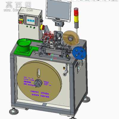 高速SMD编带设备包装机 3D模型