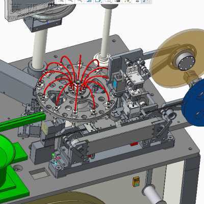 高速SMD编带设备包装机 3D模型
