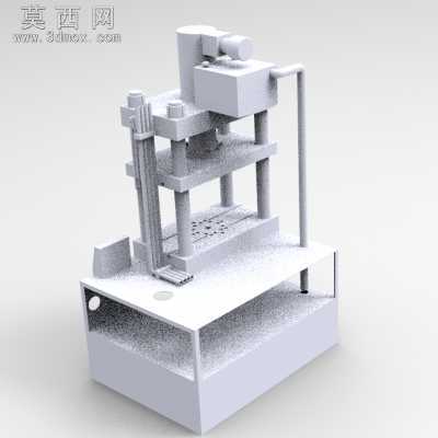 拉伸机 3D模型