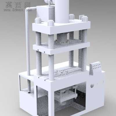 拉伸机 3D模型
