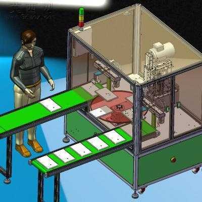 苹果平板电脑外壳打磨抛光机 3D模型