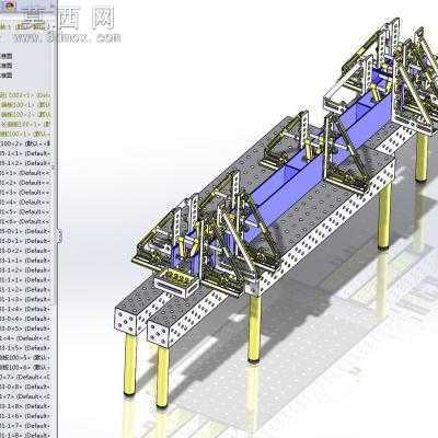 夹持固定桌 3D模型