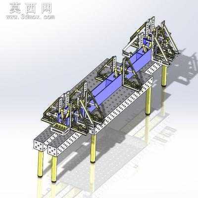 夹持固定桌 3D模型