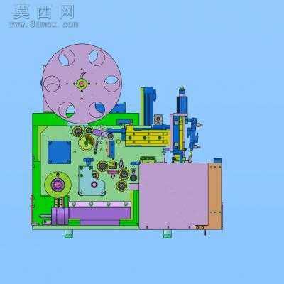 半自动手机贴标机 3D模型