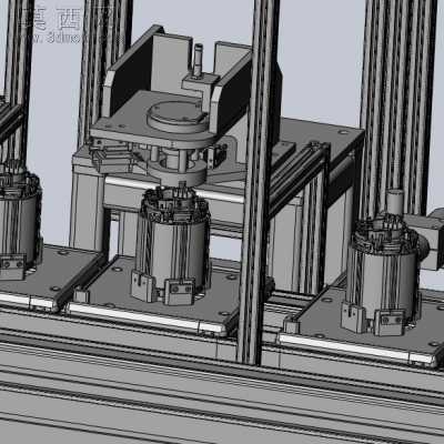 电机定子检测喷码一体机 3D模型