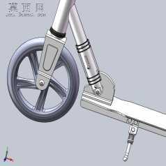 折叠滑板车 3D模型