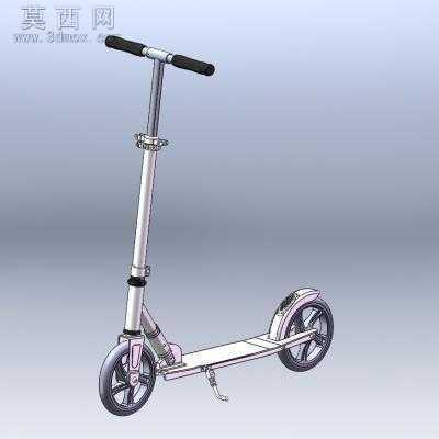 折叠滑板车 3D模型
