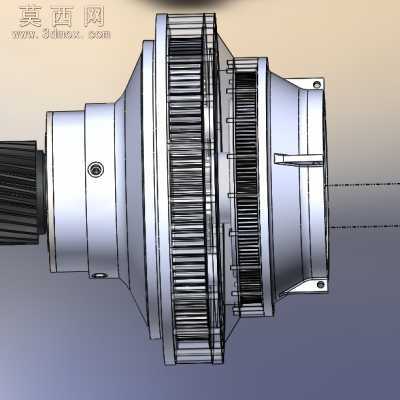 二级NWG行星减速器 3D模型