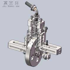 压胶机:压胶带的机构 3D模型