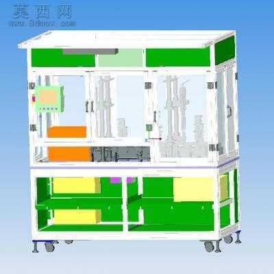 按钮模块自动打螺丝装配设备 3D模型