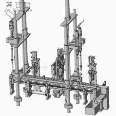 按钮模块自动打螺丝装配设备 3D模型