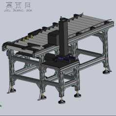 无动力辊道线 3D模型