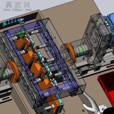多头钻孔机 3D模型