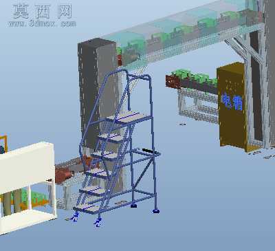 倍速链加升降机STP 3D模型