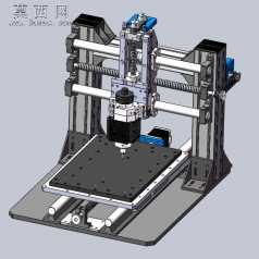 CNC迷你雕刻机 3D模型