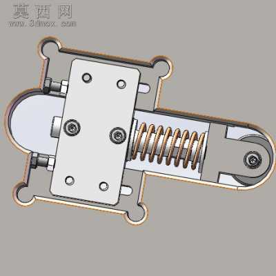 精密级工装板,中间带旋转 3D模型