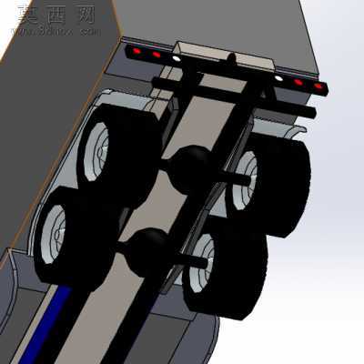 40HQ集装柜+车 3D模型