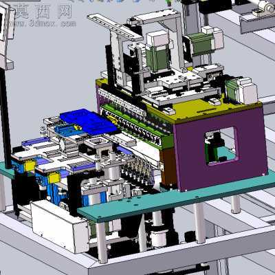 电子行业多头绕线机、色码电感绕线机 3D模型