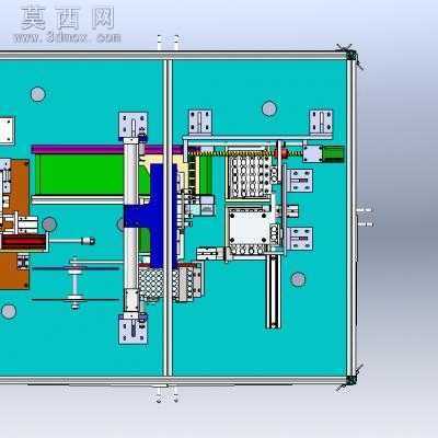 非标检测贴胶包装一体机 3D模型