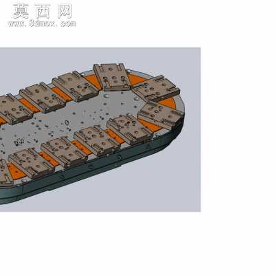 四色转盘移印机转盘系统 3D模型