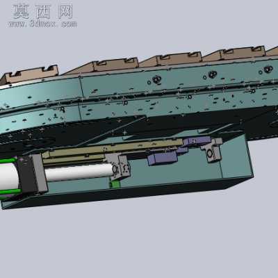 四色转盘移印机转盘系统 3D模型