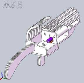 皮筋发射器 3D模型