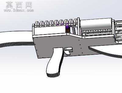 皮筋发射器 3D模型