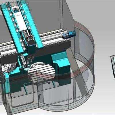 五轴数控加工中心 3D模型