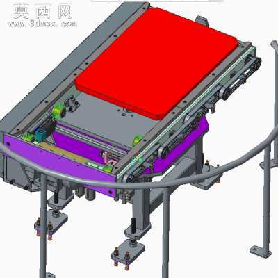 电机驱动90度定位转台 3D模型