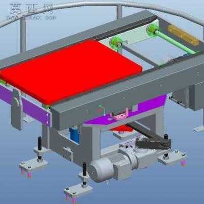电机驱动90度定位转台 3D模型