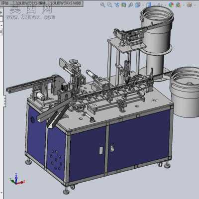 非标自动化铁扣组装机 3D模型,
