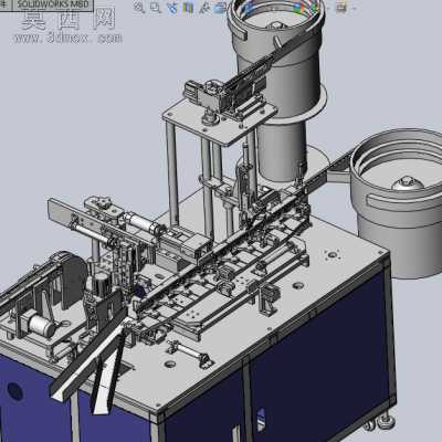 非标自动化铁扣组装机 3D模型,