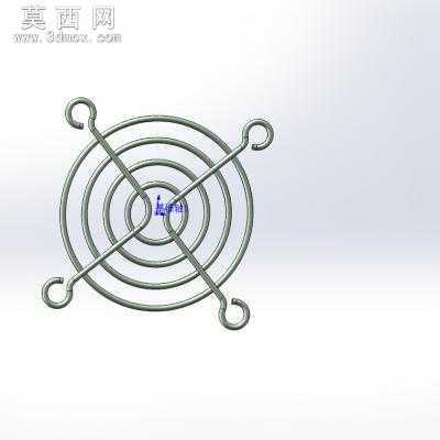 散热风扇护网 3D模型