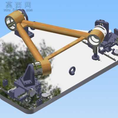 东风天龙车推力杆焊合综合检具 3D模型