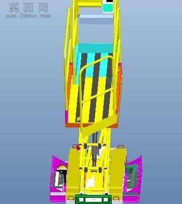 自行式升降机升降平台电路图+3D模型+工程图 3D模型