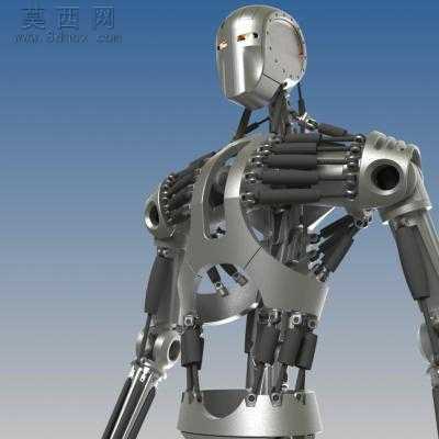 inventor参数化仿人机器人 3D模型