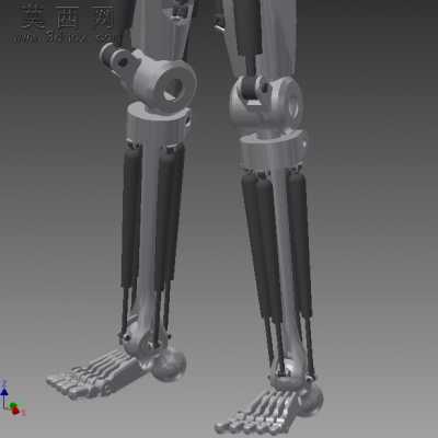 inventor参数化仿人机器人 3D模型