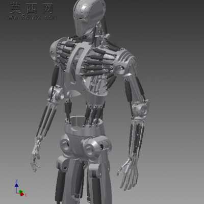 inventor参数化仿人机器人 3D模型