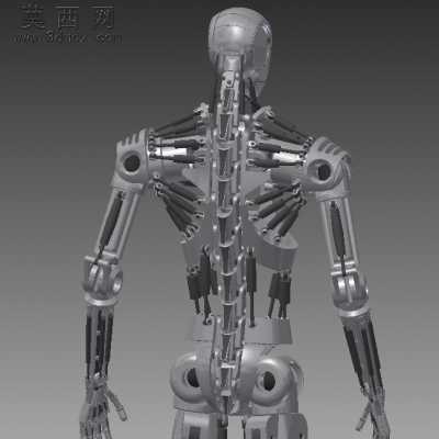 inventor参数化仿人机器人 3D模型