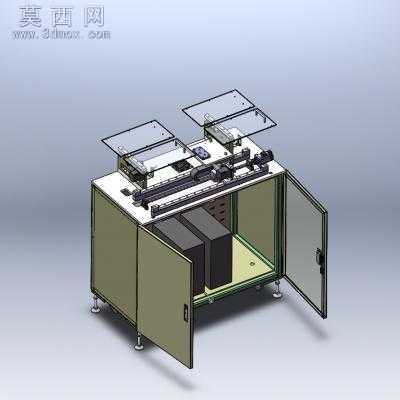 全自动直线循环生产线(贴标组装测试) 3D模型