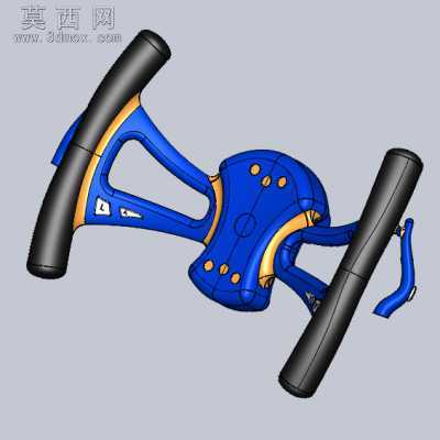 赛车方向盘 3D模型